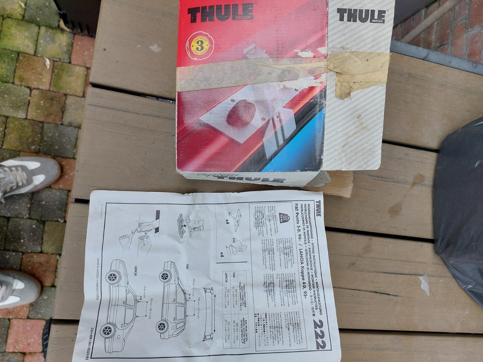 Thule dakdragers met aantal adapters, Auto diversen, Ophalen, Gebruikt