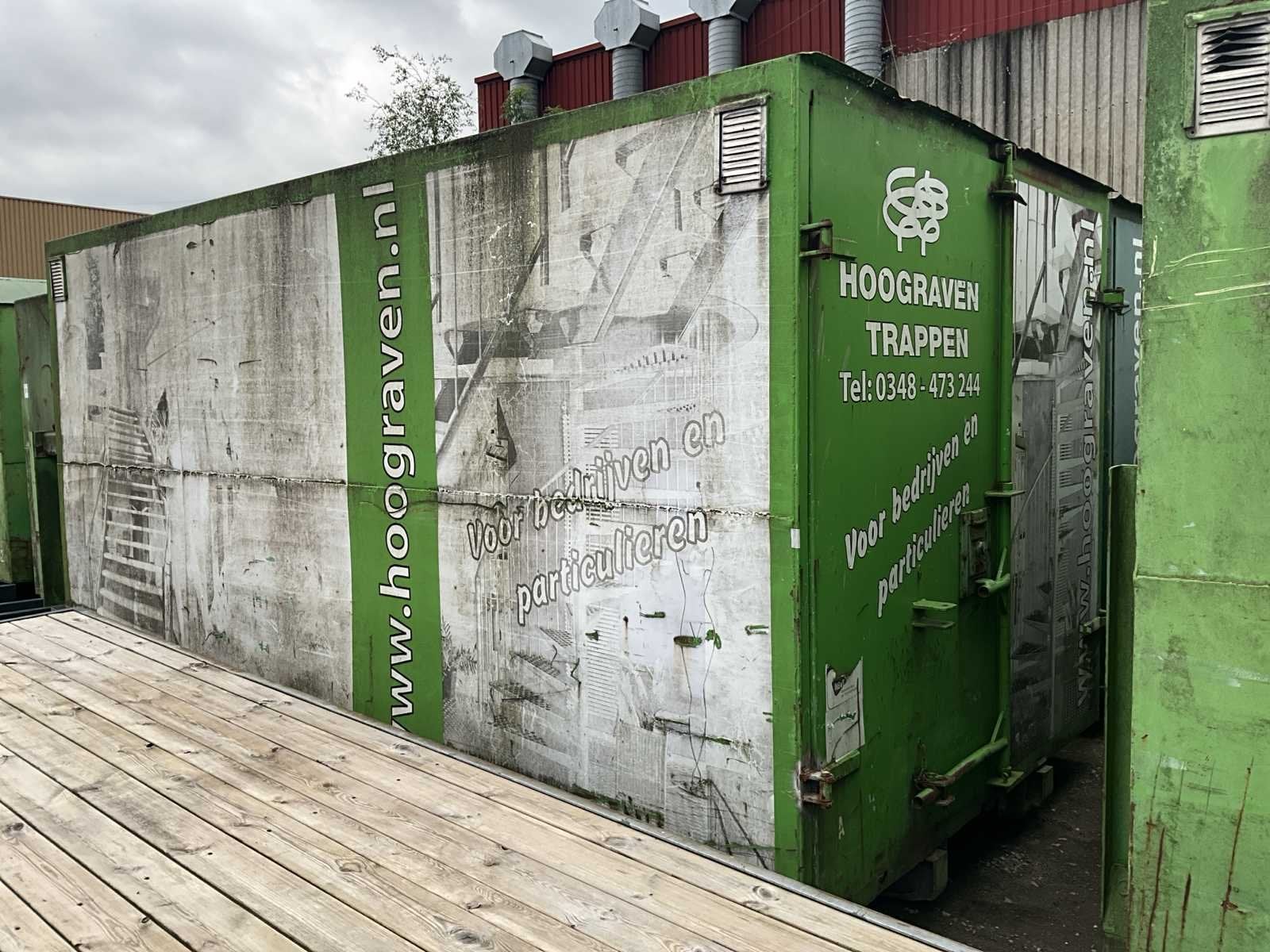 Haakarm afzetcontainer