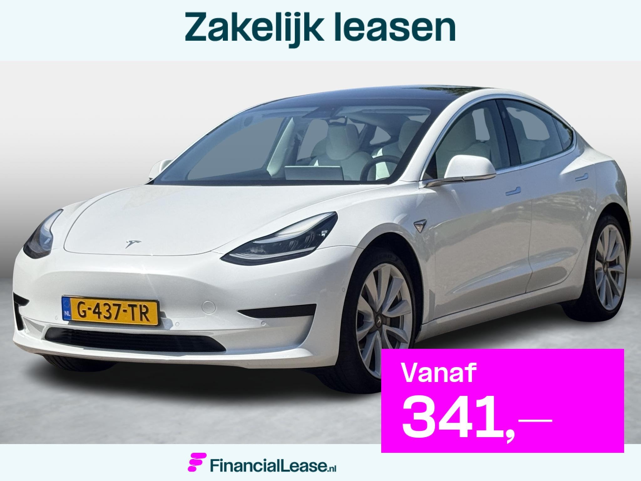 Tesla Model 3 Standard RWD Plus 60 kWh SOH 84,8% / Trekhaak, Automaat, 238 pk, Gebruikt, Zwart