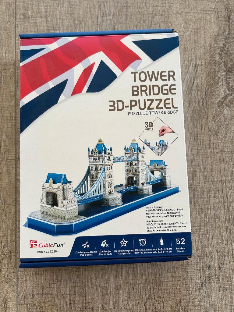 3D puzzel Tower Bridge van CubicFun, Ophalen, Nieuw, Puzzelen