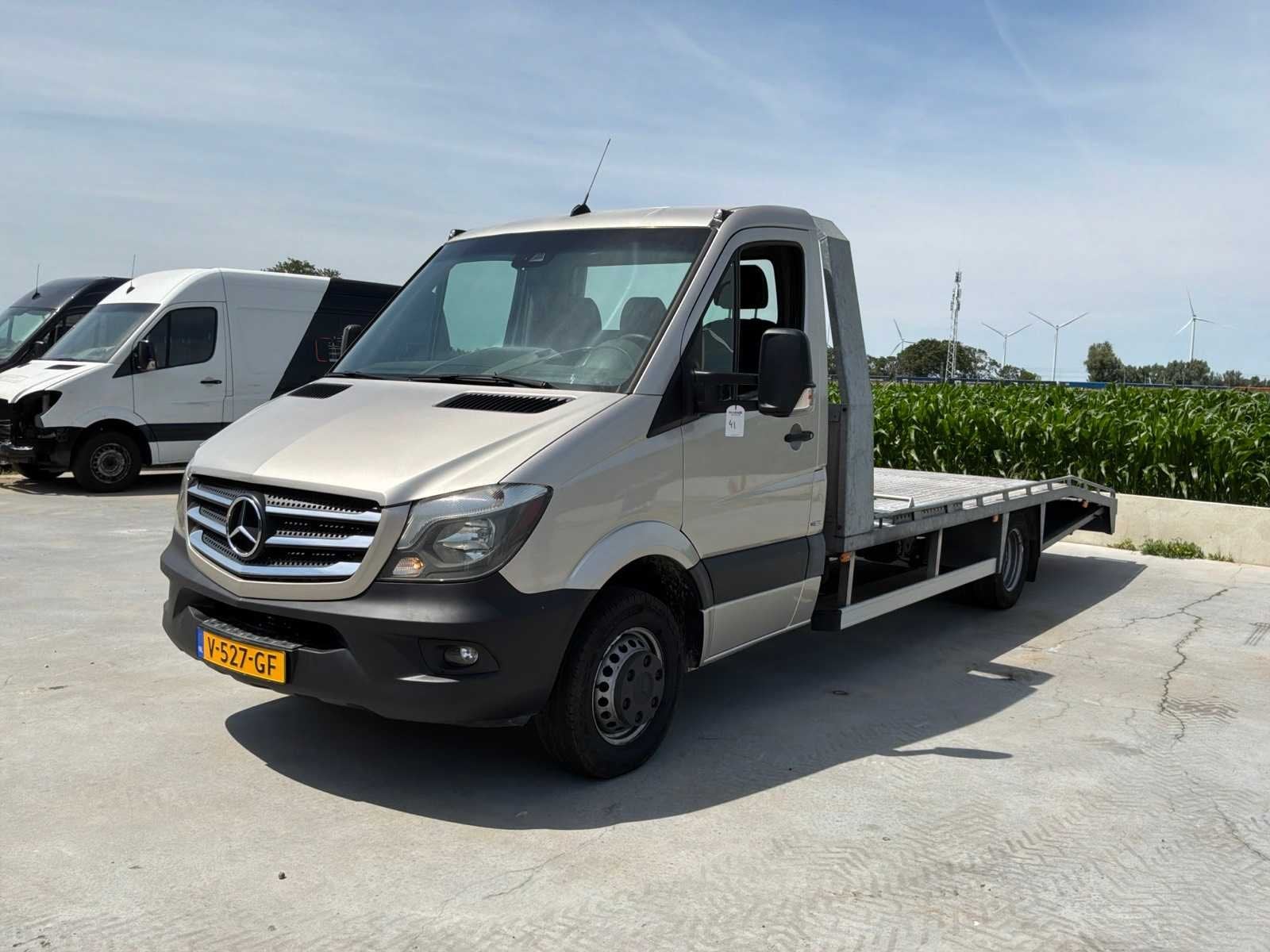 Mercedes-Benz Sprinter 519 3.0 CDI 432 DC Autotransporter, Auto's, Gebruikt, Euro 6, 2420 kg, Bedrijf