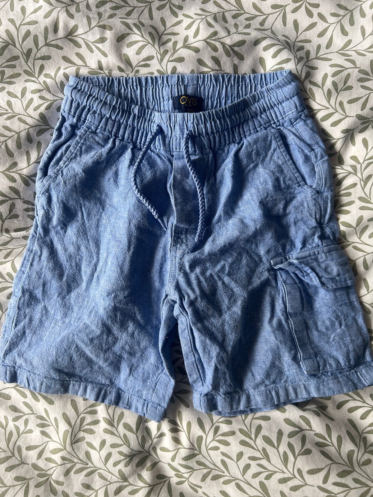 OVS Kids Lichtblauwe Korte Broek - Maat 128 (7-8 jaar), Ophalen of Verzenden, Gebruikt, Jongen, Broek