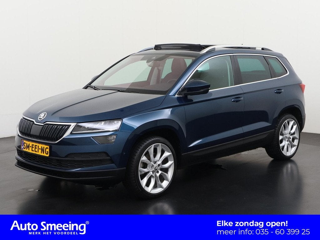 Skoda Karoq 1.5 TSI ACT Style DSG | Panoramadak | Leder | Tr, Auto's, Skoda, Bedrijf, Te koop, Karoq, ABS, Adaptieve lichten, Adaptive Cruise Control