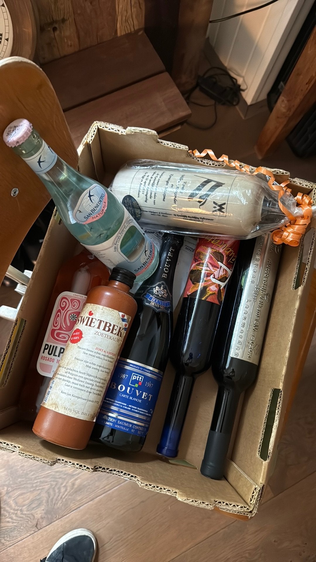 Drank fles oud, Verzamelen, Ophalen of Verzenden, Zo goed als nieuw, Verpakking