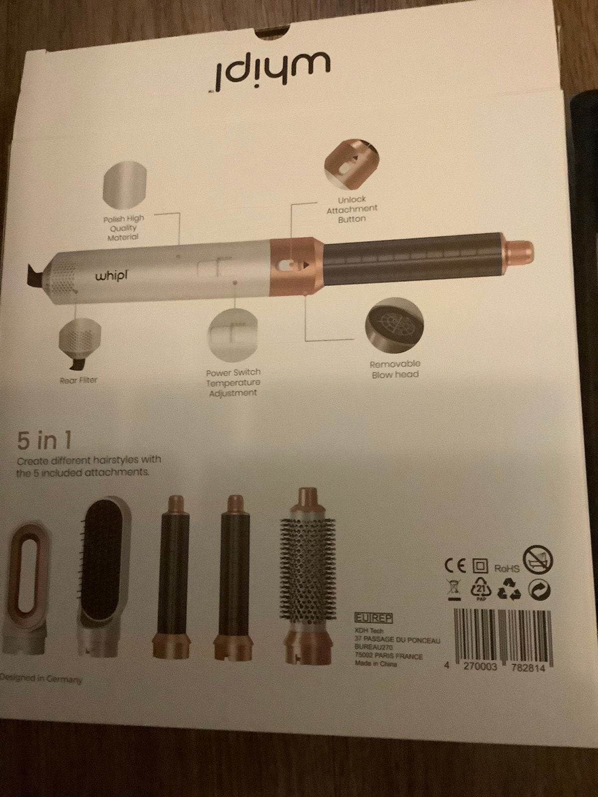 De Whipl Airstyler, Ophalen of Verzenden, Nieuw, Föhn of Haardroger