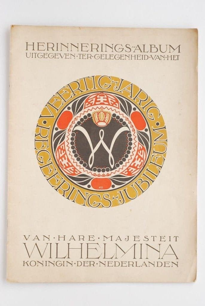 Herinneringsalbum Koningin Wilhelmina (1938), Verzamelen, Drukkerij De Spaarnestad, Verzenden, Zo goed als nieuw, Haarlem