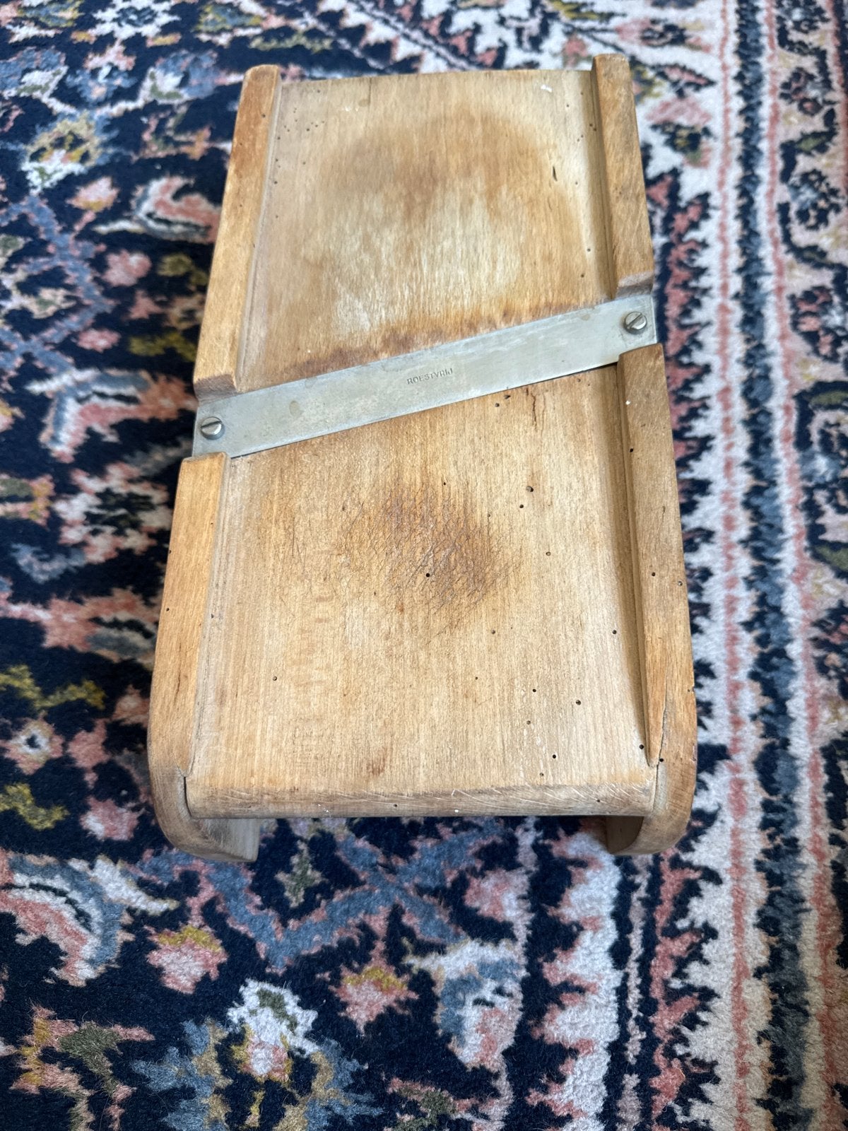 Vintage houten mandoline snijder, Ophalen