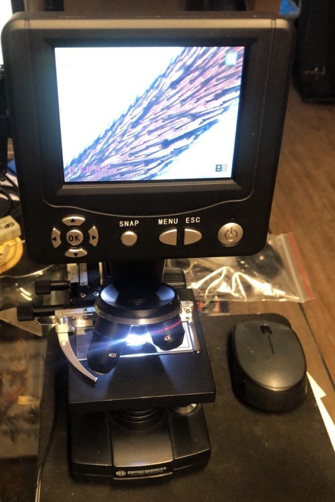 Bresser LCD Micro 5MP Microscoop, Ophalen, Zo goed als nieuw, 1000x of meer