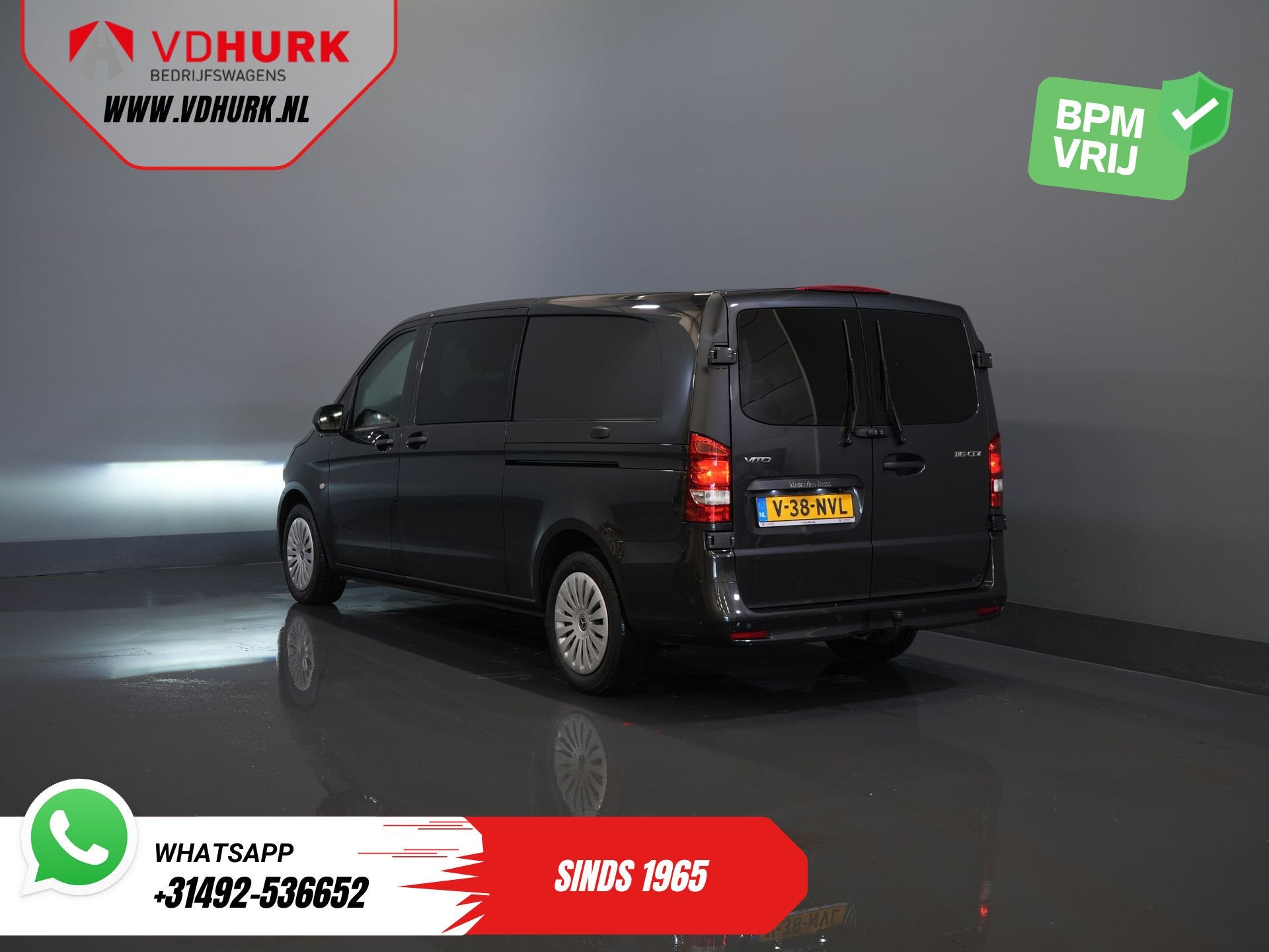 Mercedes-Benz Vito 116 CDI Aut. L3 DC Dubbel Cabine BPM VRIJ, Auto's, Automaat, 4 cilinders, 2500 kg, Bedrijf