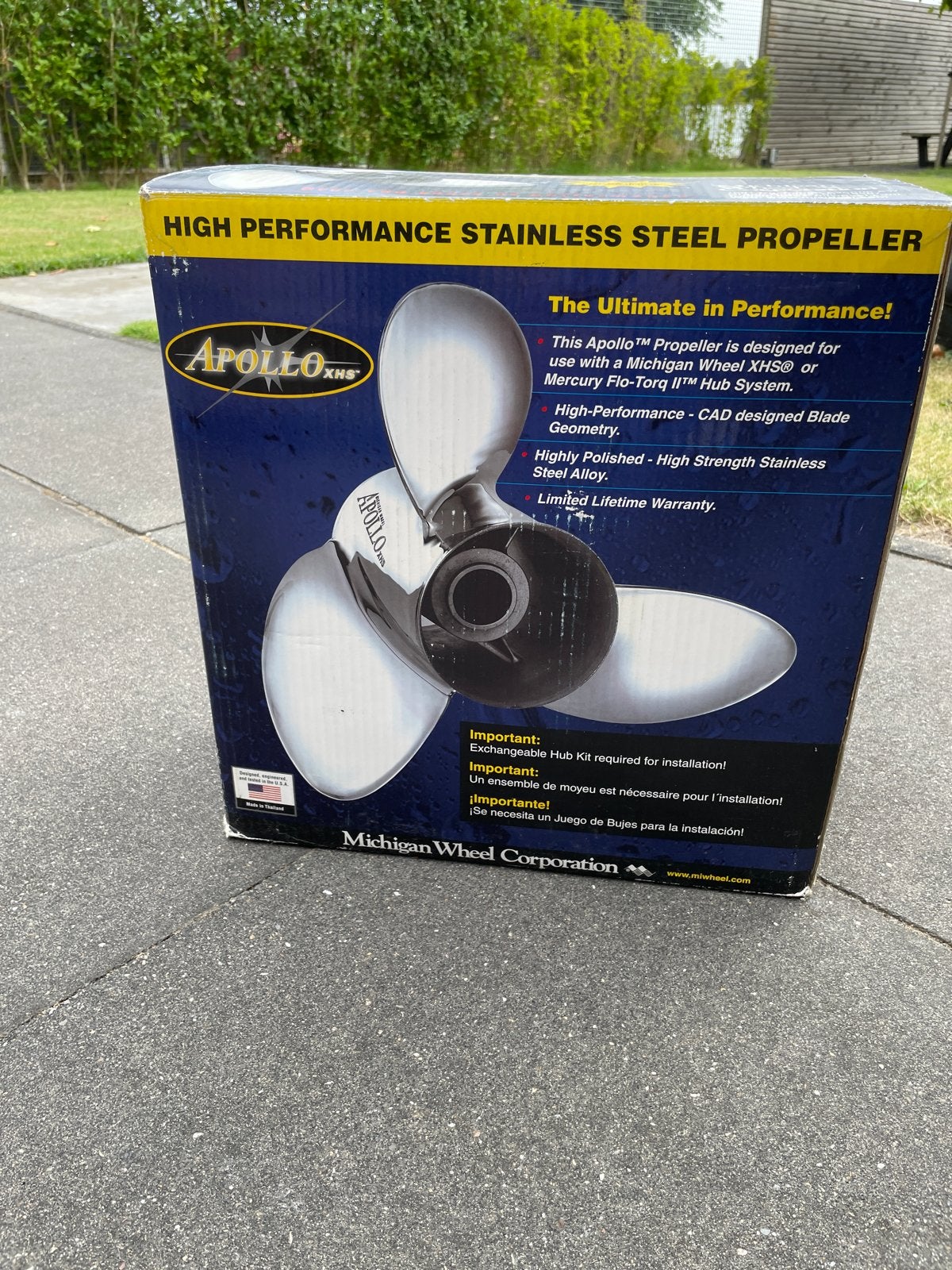 Apollo XHS RVS schroef 14 3/4 x 21 - Nieuw in doos, Ophalen, Nieuw, Motor en Techniek