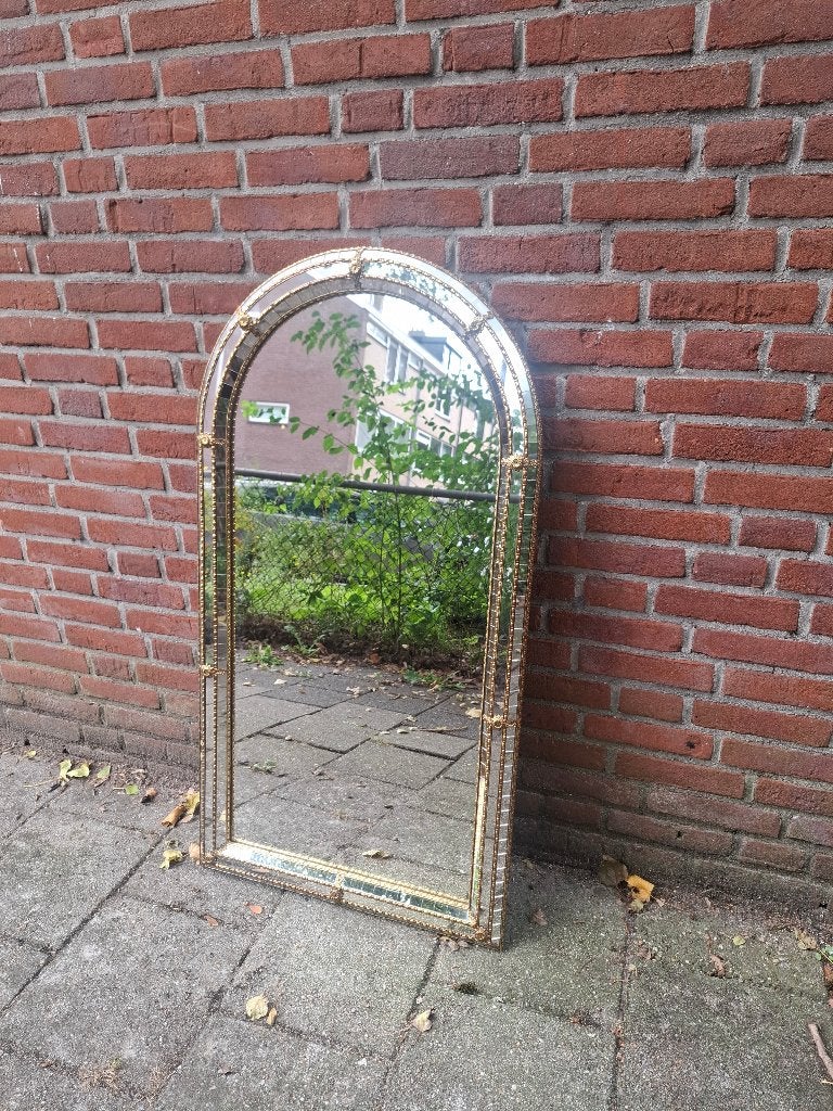 Venetiaanse Boogspiegel Vintage 111x59, Huis en Inrichting, Ophalen, Rechthoekig, Minder dan 50 cm, Minder dan 100 cm