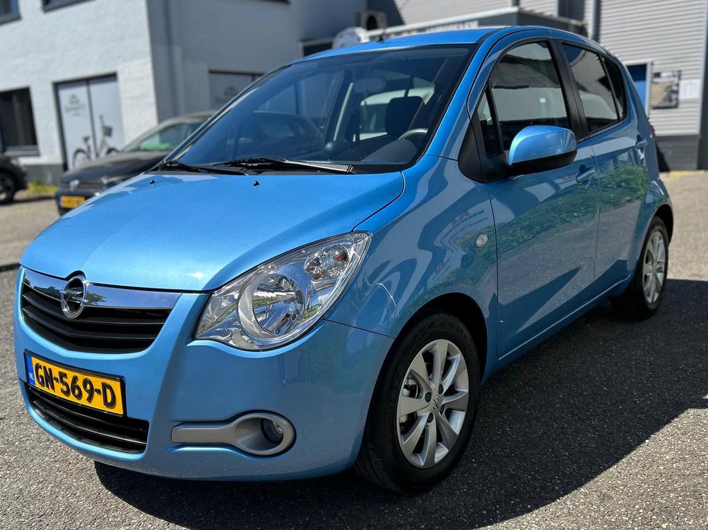 Opel Agila 1.0 12V   Bj 2015 Blauw Km 77000 NAP ✅✅✅, Voorwielaandrijving, Euro 5, Stof, Blauw