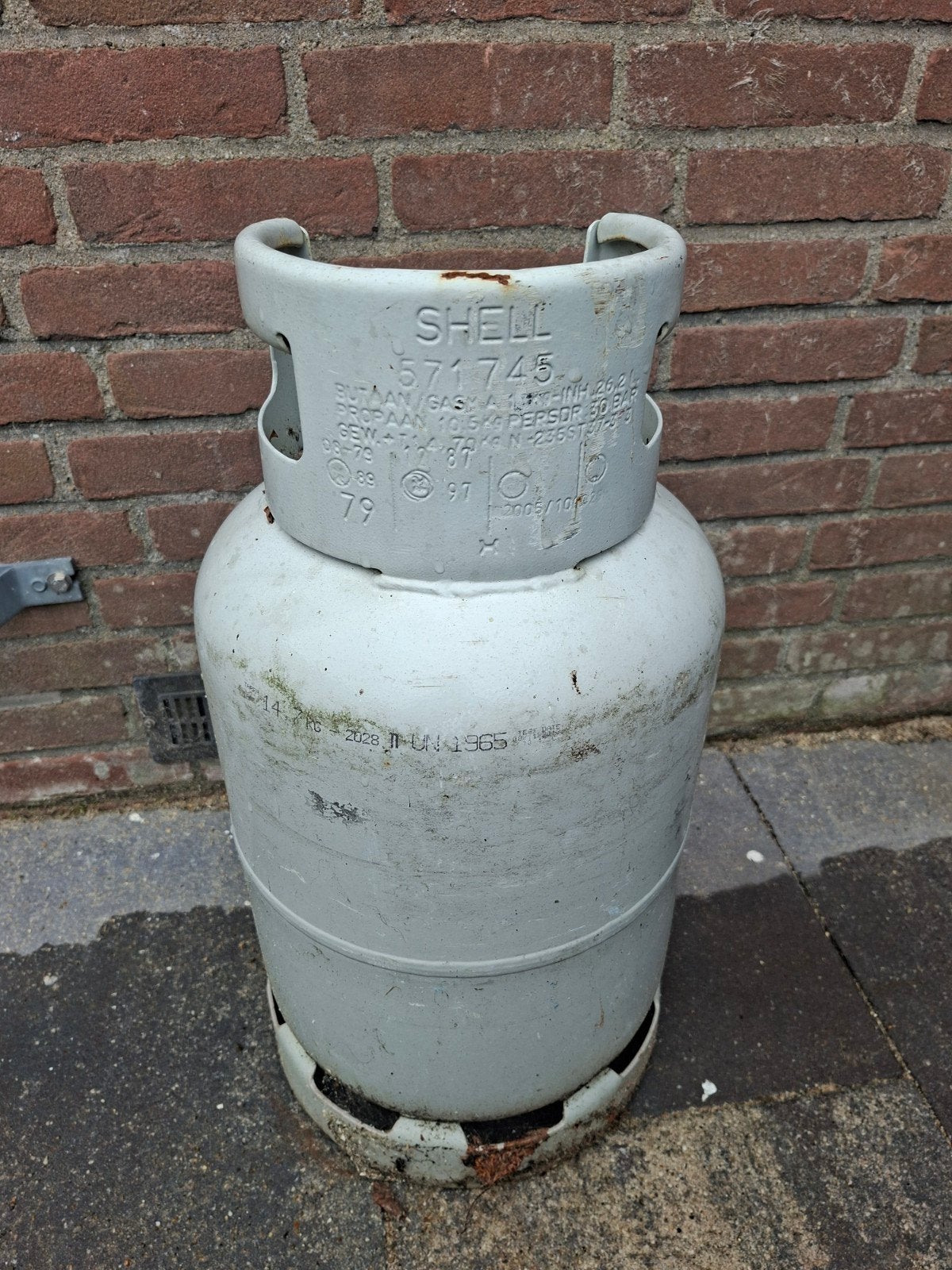 Lege gasfles, Ophalen
