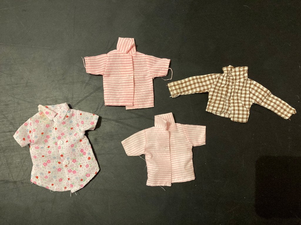 Retro vintage Barbiekleding blouse overhemden ken Barbie lot, Ophalen of Verzenden, Gebruikt, Kleertjes