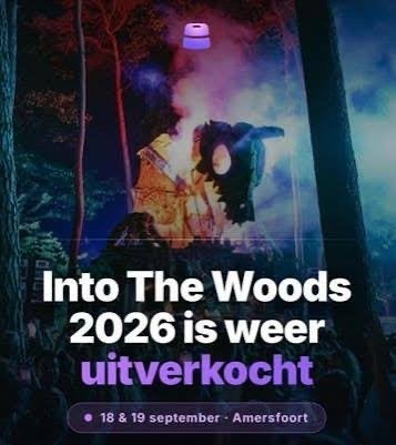 4x combi tickets Into The Woods 19 september + ITW ADE, Tickets en Kaartjes