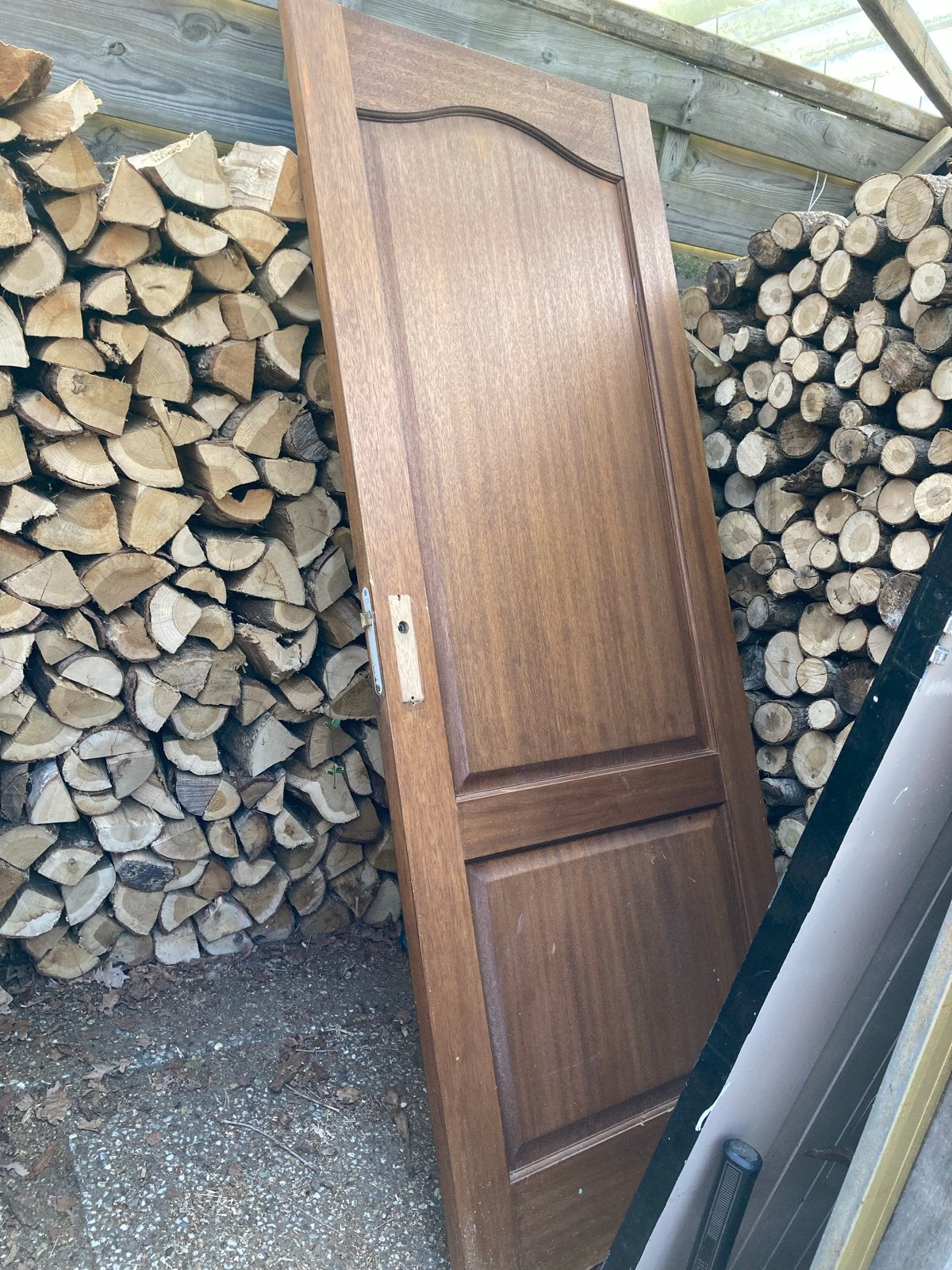 Massieve houten binnendeur, 211x83 cm, Doe-het-zelf en Verbouw, Ophalen, Gebruikt, 80 tot 100 cm, Binnendeur
