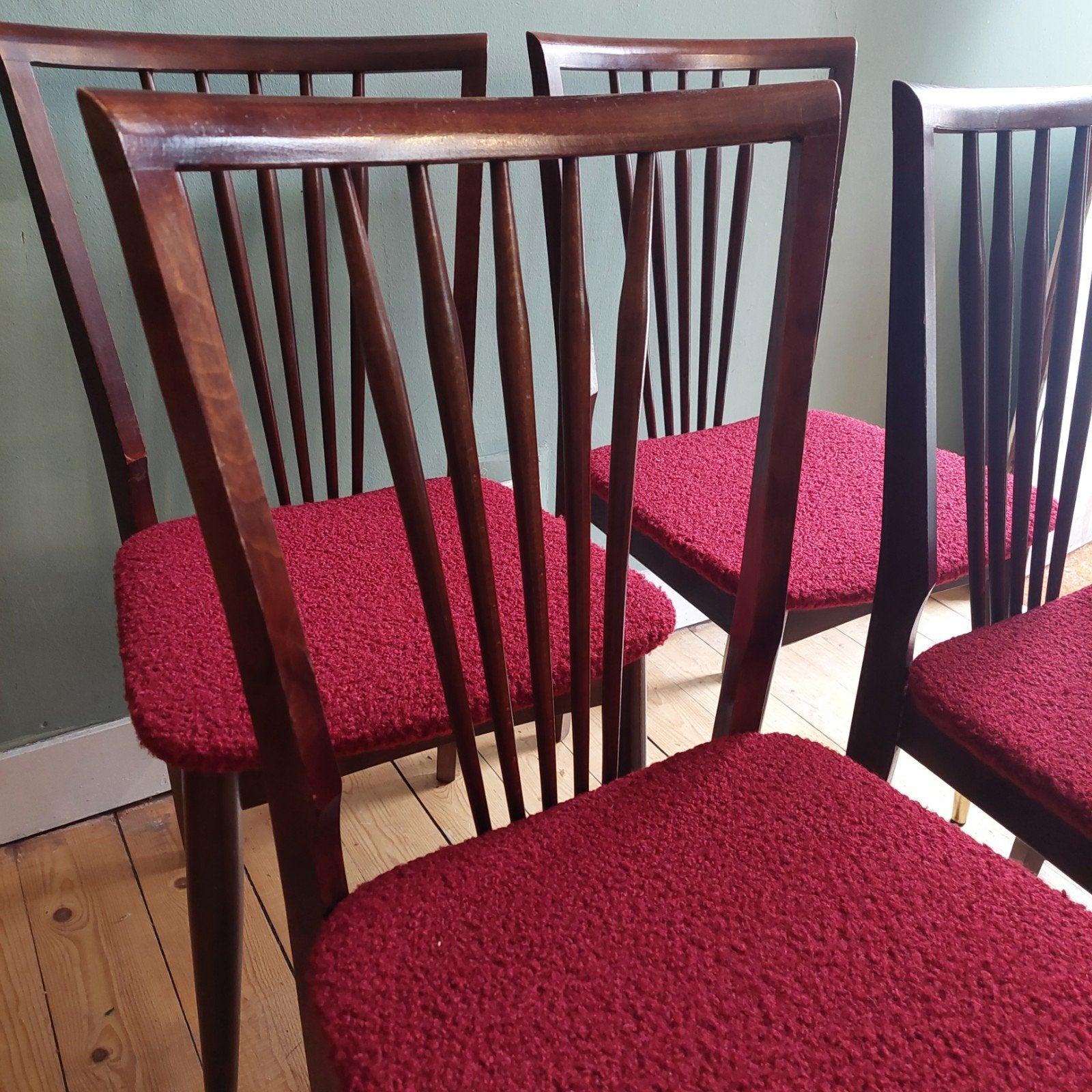 Lucky Vintage Suman 4 vintage eetkamerstoelen Patijn stijl, Huis en Inrichting, Gebruikt, ., Ophalen of Verzenden, Vier