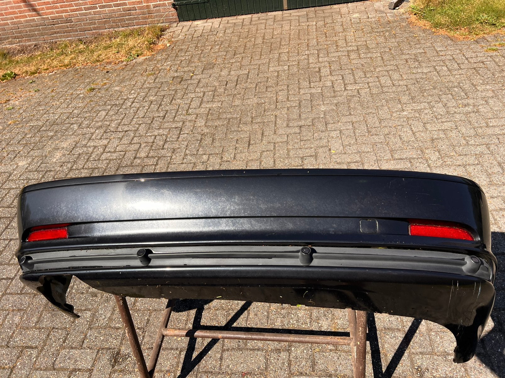 BMW e46 achterbumper zwart, Ophalen, Gebruikt, Achter, Bumper