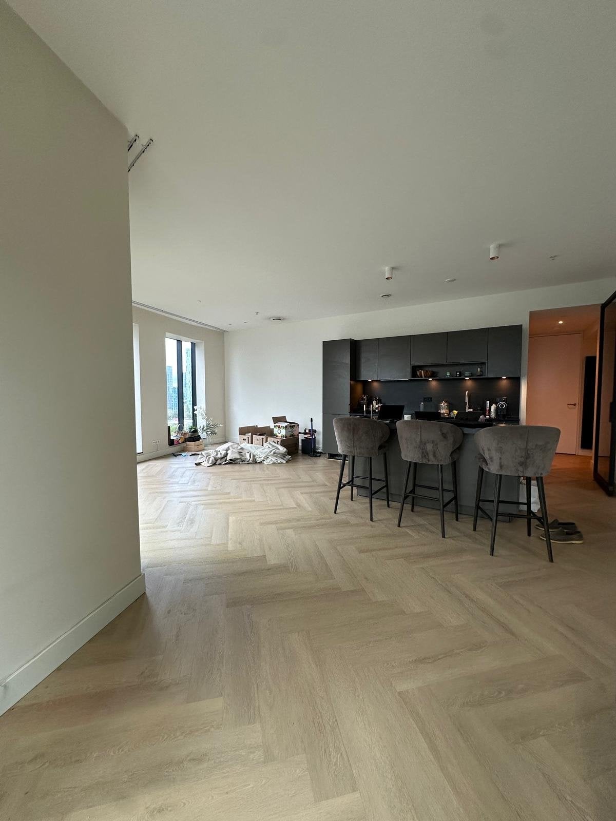 VTwonen Visgraat PVC Vloer Naturel - 70m² - geluidsdempend, Ophalen, Kunststof, 50 tot 150 cm, Overige typen