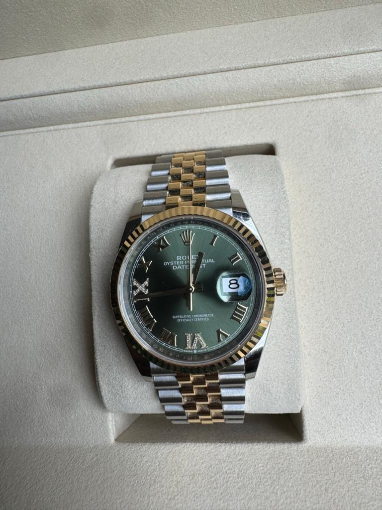 Rolex Datejust 36mm 126233, Ophalen, Staal, Rolex, Polshorloge