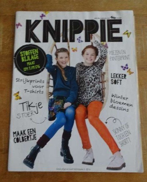Knippie bijlage nr. 5 / 2016, 9 patronen in maat 134 t/m 176, Verzenden, Zo goed als nieuw, Kind, Knippie