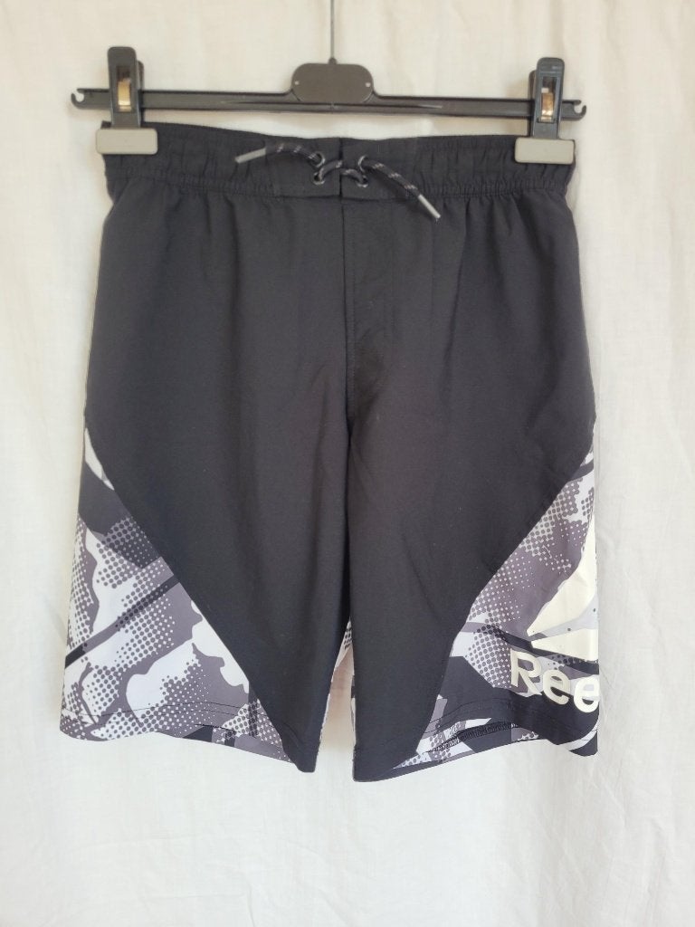 Stoere zwart-witte sportbroek mt 152 merk Rebok Speed WIck, Broek, ., Ophalen of Verzenden, Zo goed als nieuw