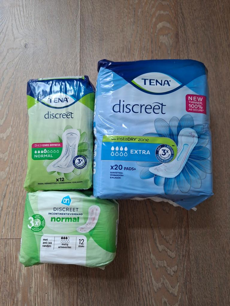 Incontinentie materiaal, Ophalen, Nieuw