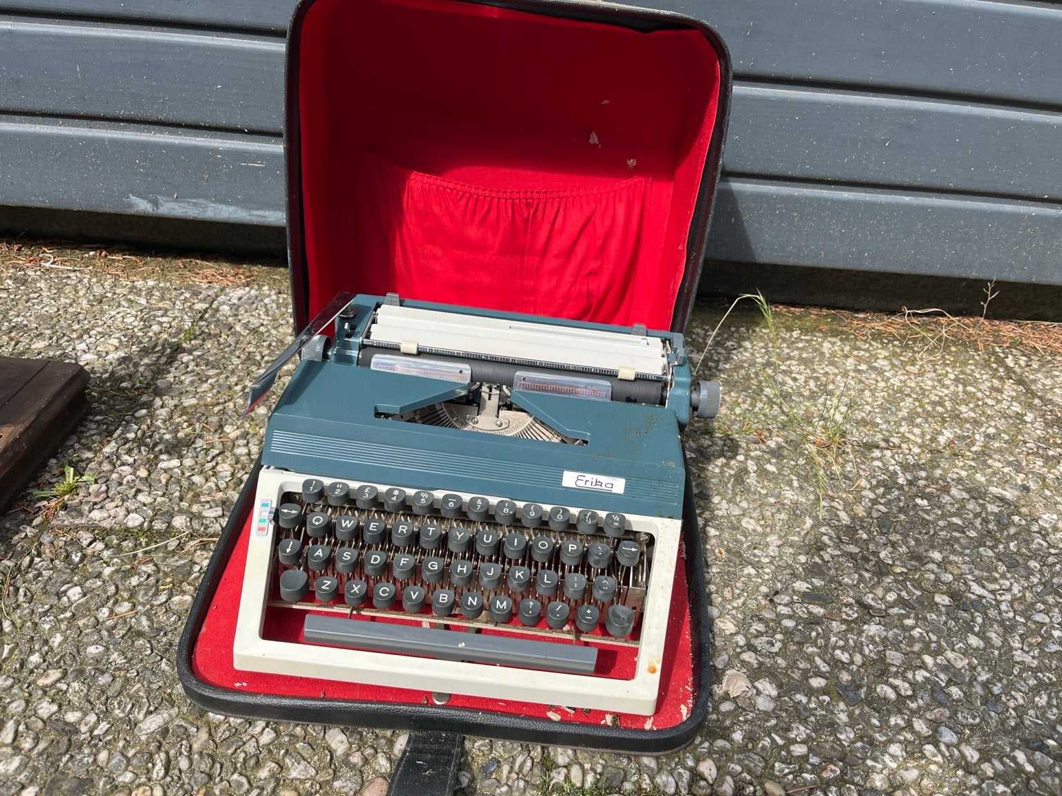 Oude typmachine, Ophalen, Gebruikt