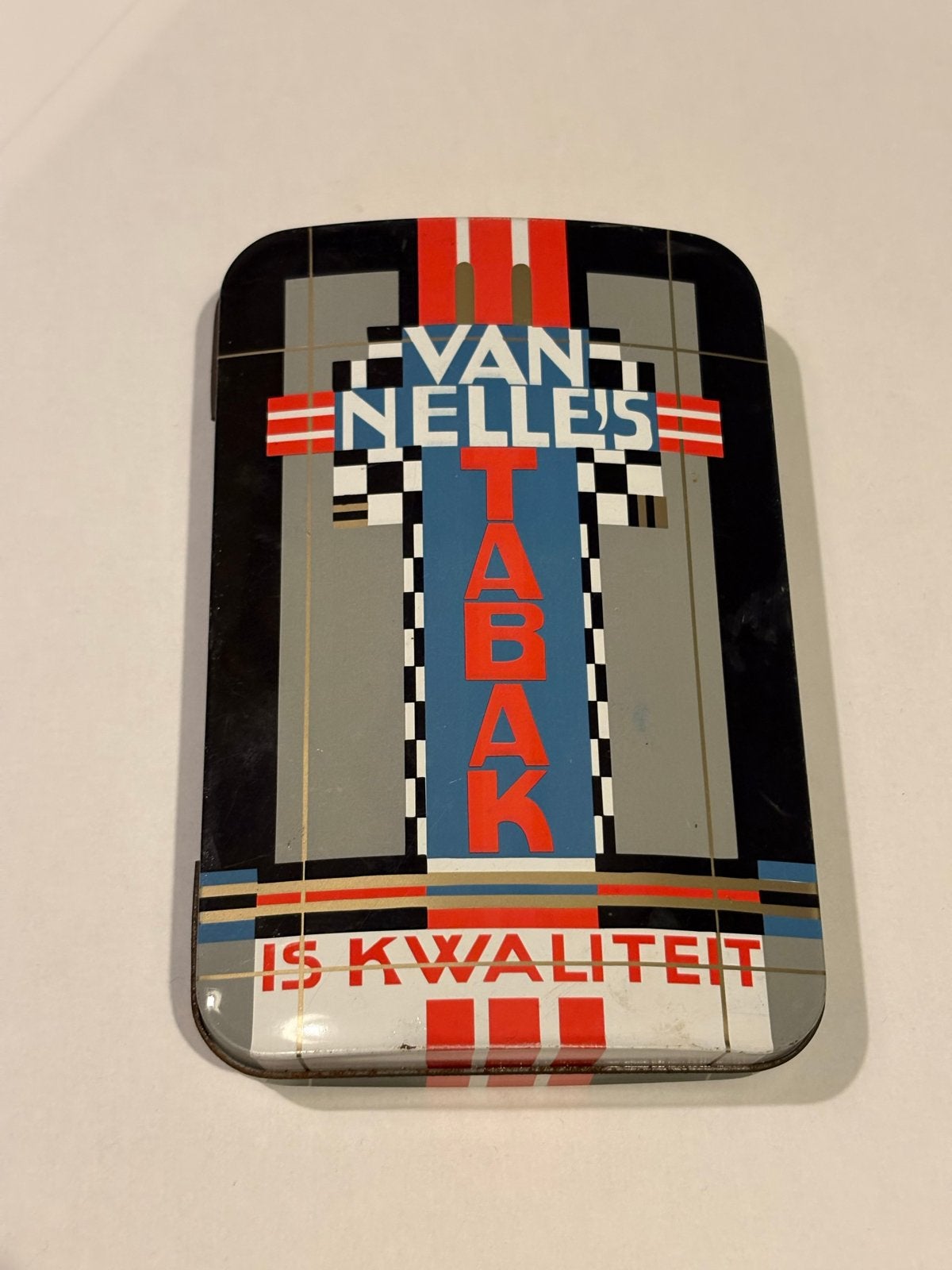 Vintage Van Nelle's Tabak Is Kwaliteit blik, Verzenden, Gebruikt, Overige, Van Nelle
