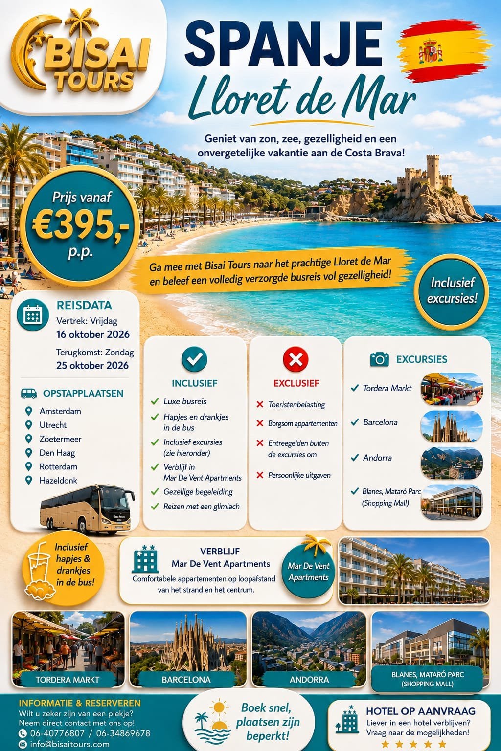 Spanje Lloret de mar, Vakantie, Vakantie | Zon en Strand