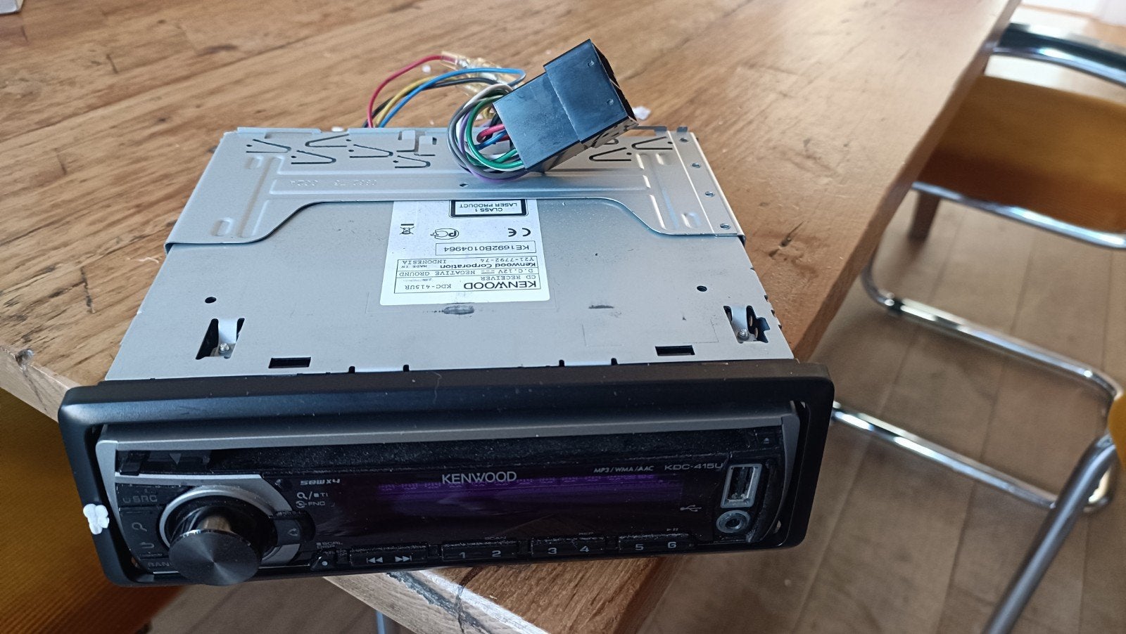Kenwood KDC-415UR CD Receiver - Autoradio, Ophalen of Verzenden, Gebruikt