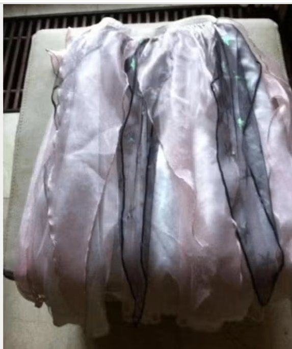 Meisjes feest rokje mt164 nylon roze/zwart, Ophalen of Verzenden, Zo goed als nieuw, Meisje, Jurk of Rok