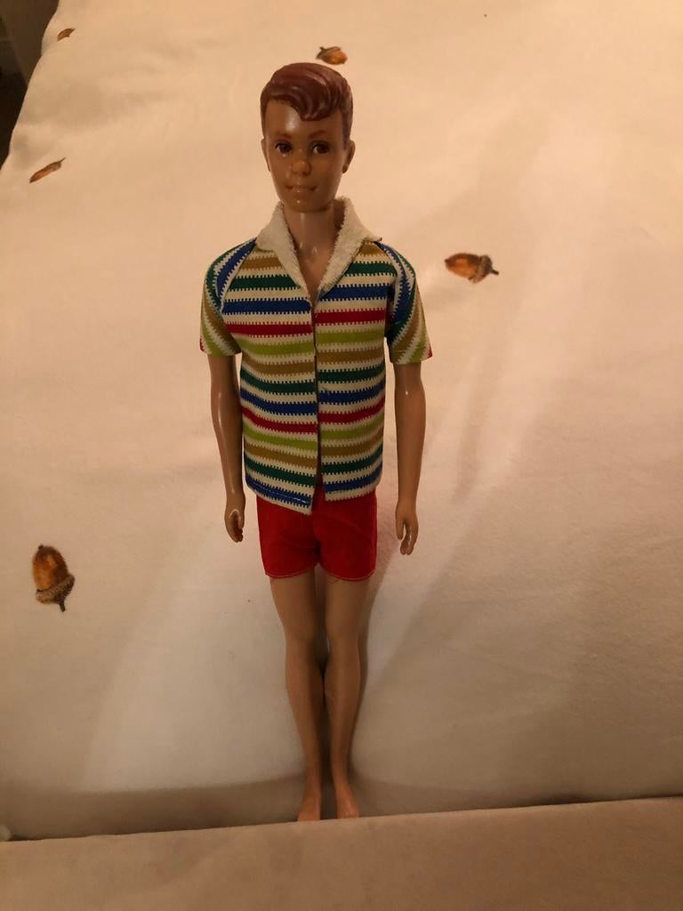 Allereerste Allan doll, van Matell. Vriend van Ken. Uit 1960, Verzamelen, Poppen, Ophalen of Verzenden, Zo goed als nieuw, Pop
