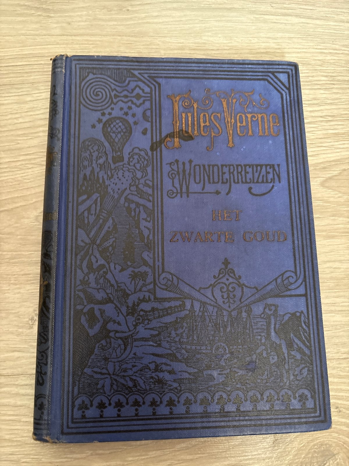 Jules Verne - Wonderreizen: Het Zwarte Goud (oud boek), Boeken, Ophalen, Gelezen, Nederland