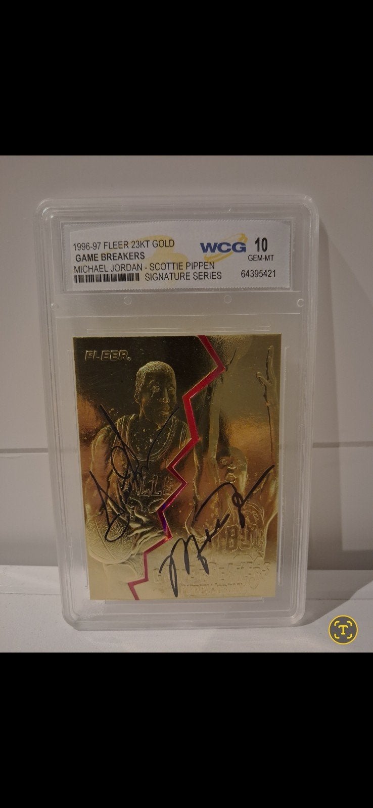 Micheal Jordan Gold cart., Ophalen of Verzenden