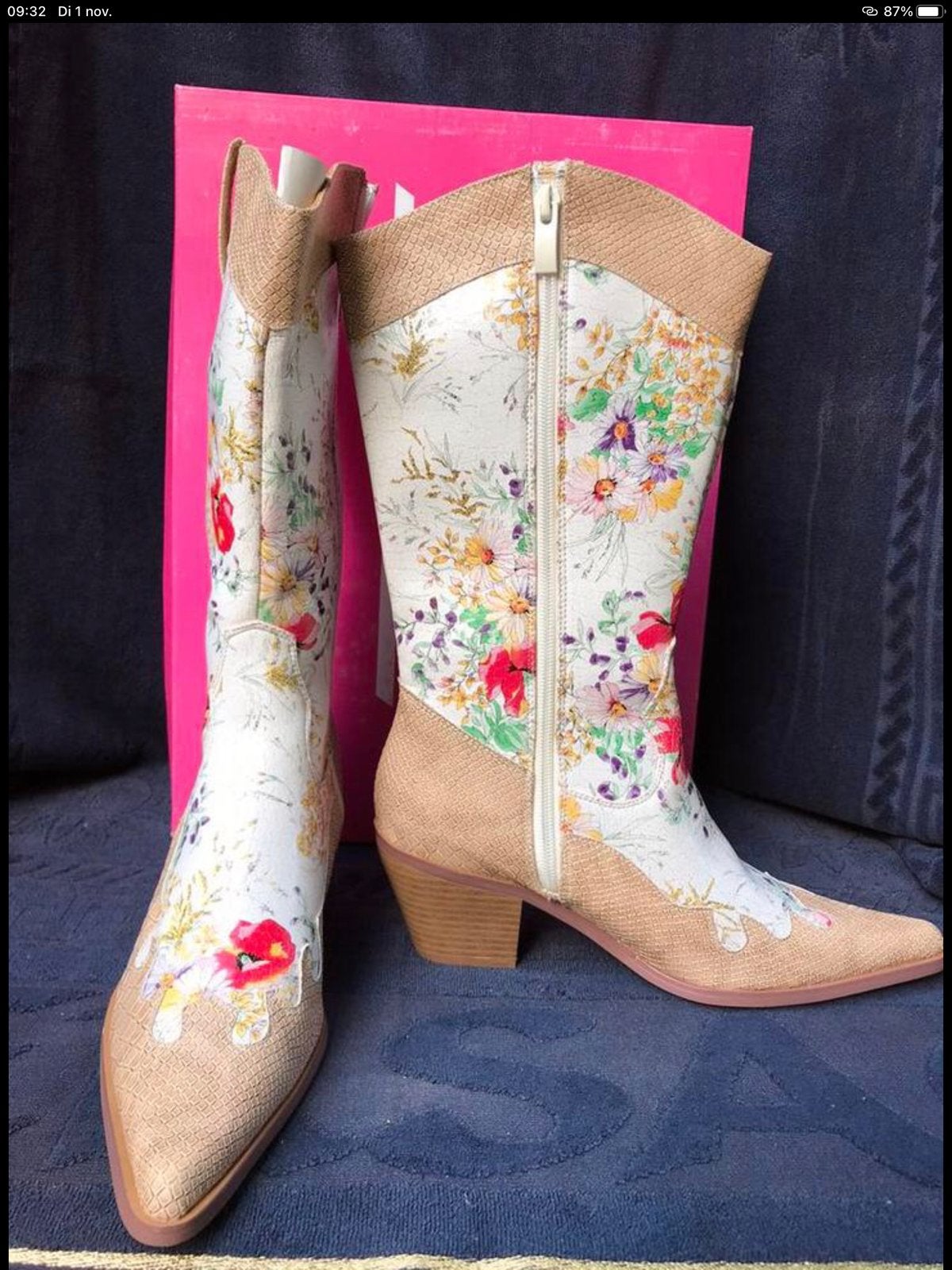 Fleurige cowboy laarzen maat 39 nieuw, Ophalen of Verzenden, Nieuw