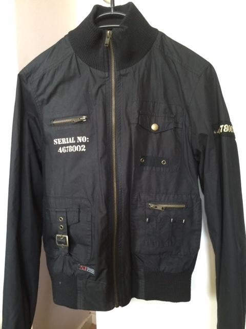 Stoere zwarte bomberjack military stijl jas jack zomerjas S, Ophalen of Verzenden, Nieuw, Maat 36 (S), Zwart
