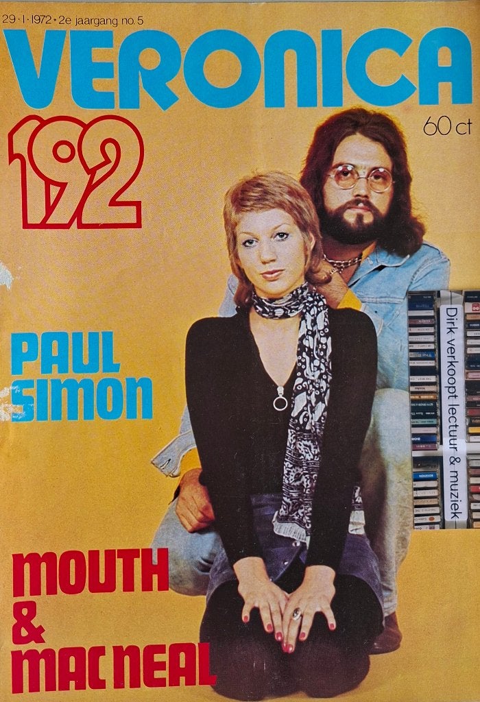Veronica nr 5, 1972: Paul Simon, Mouth & Mac Neal, Ophalen of Verzenden, Zo goed als nieuw, Boek, Tijdschrift of Artikel