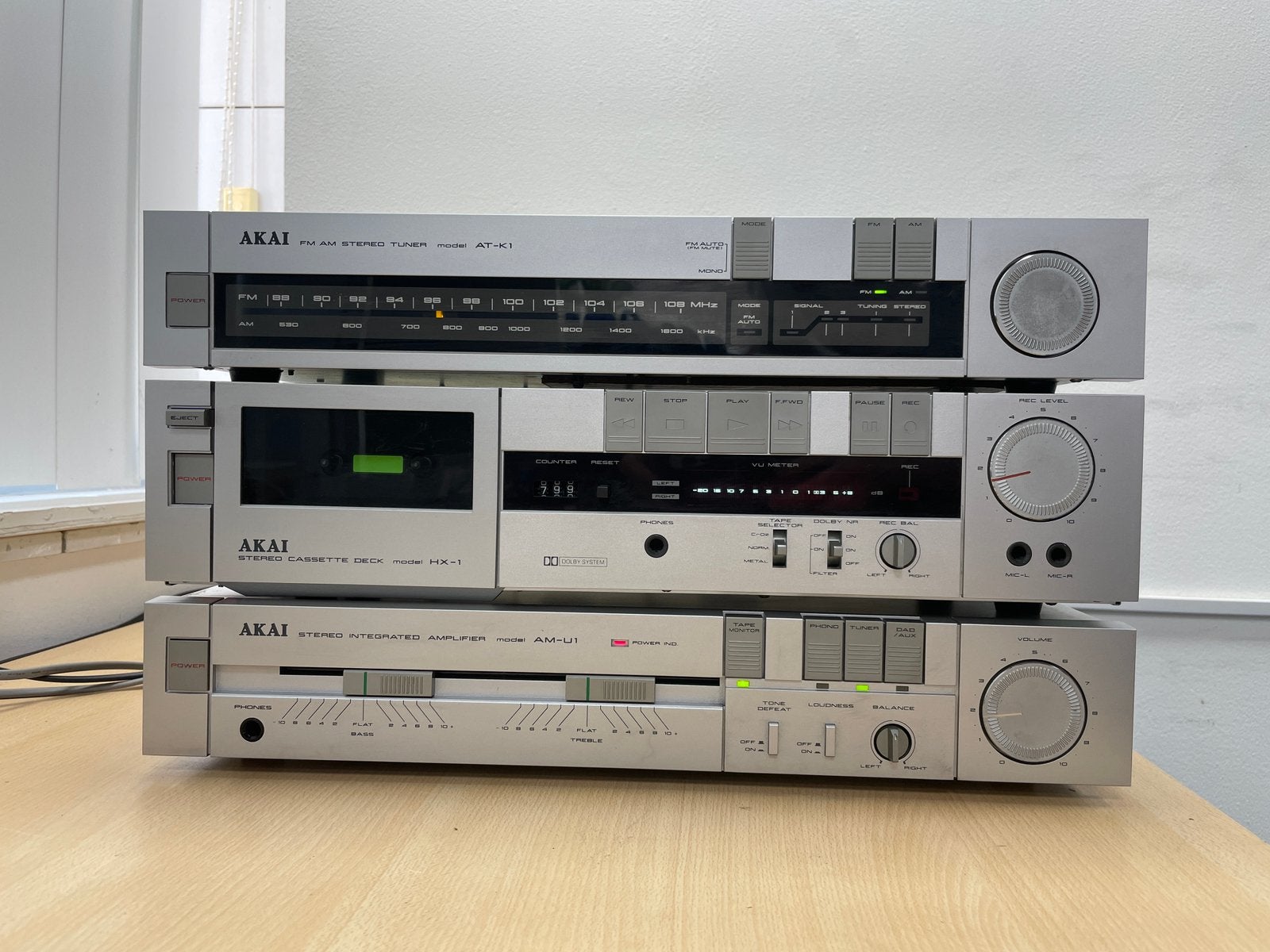 Vintage Akai stereo set. -topper, Ophalen, Tuner of Radio, Gebruikt, Losse componenten