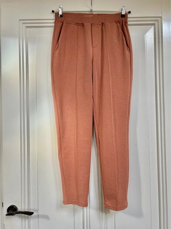 Yaya (roest)bruine sweatstof broek maat 38, Kleding | Dames, Maat 38/40 (M), Bruin, Ophalen of Verzenden, Zo goed als nieuw