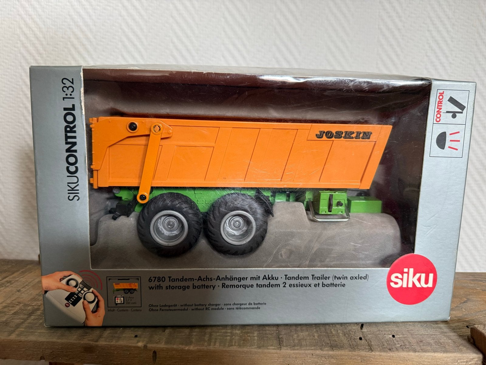 Siku Control 6780 Joskin Tandem-Achs-Anhänger 1:32, Ophalen, Gebruikt, Afstandsbediening