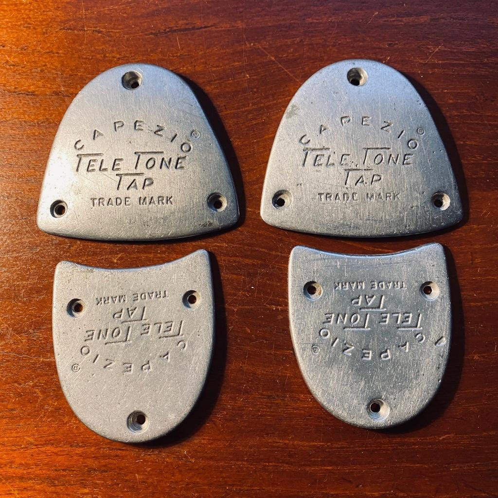 tap dance zolen –2 complete sets – vintage, Verzenden, Gebruikt, Schoenen
