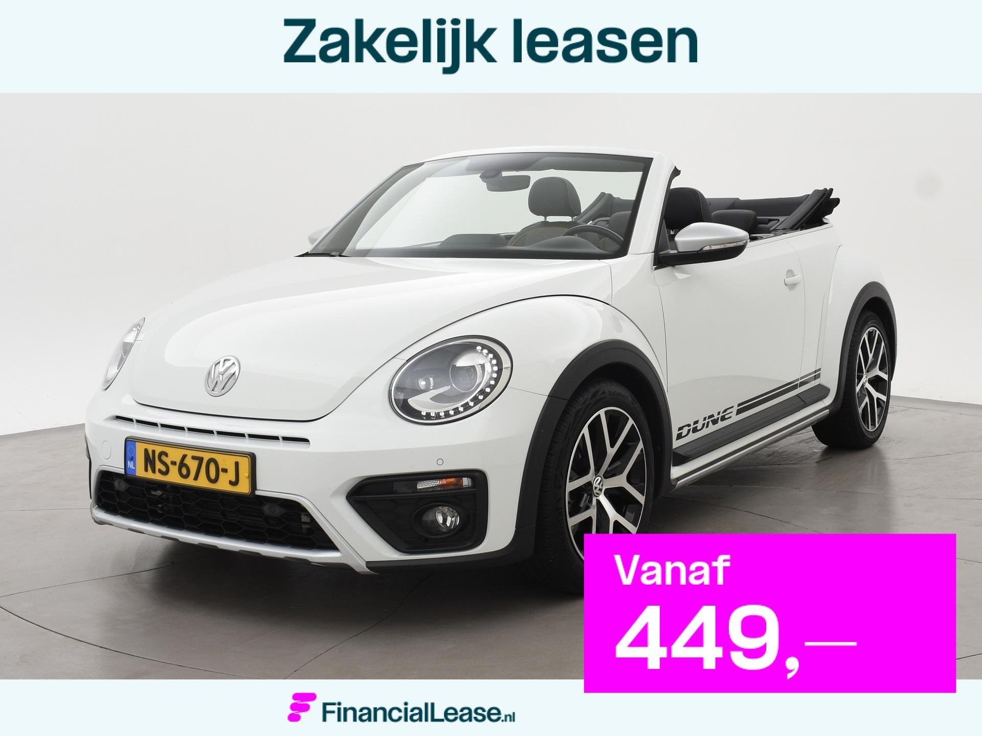 Volkswagen Beetle Cabriolet 1.2 TSI DUNE *ORIG NL / 29.911 K, Stof, Gebruikt, 4 cilinders, Cabriolet