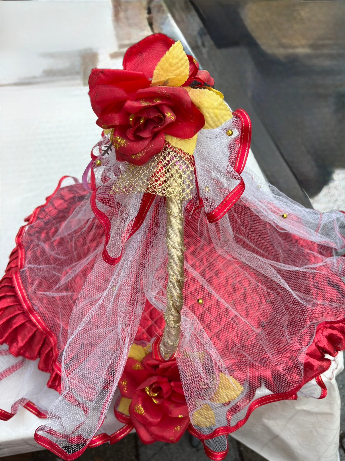 Kina sepeti kirmizi / Henna Mand rood, Kleding | Dames, Trouwkleding en Trouwaccessoires, Ophalen of Verzenden, Zo goed als nieuw