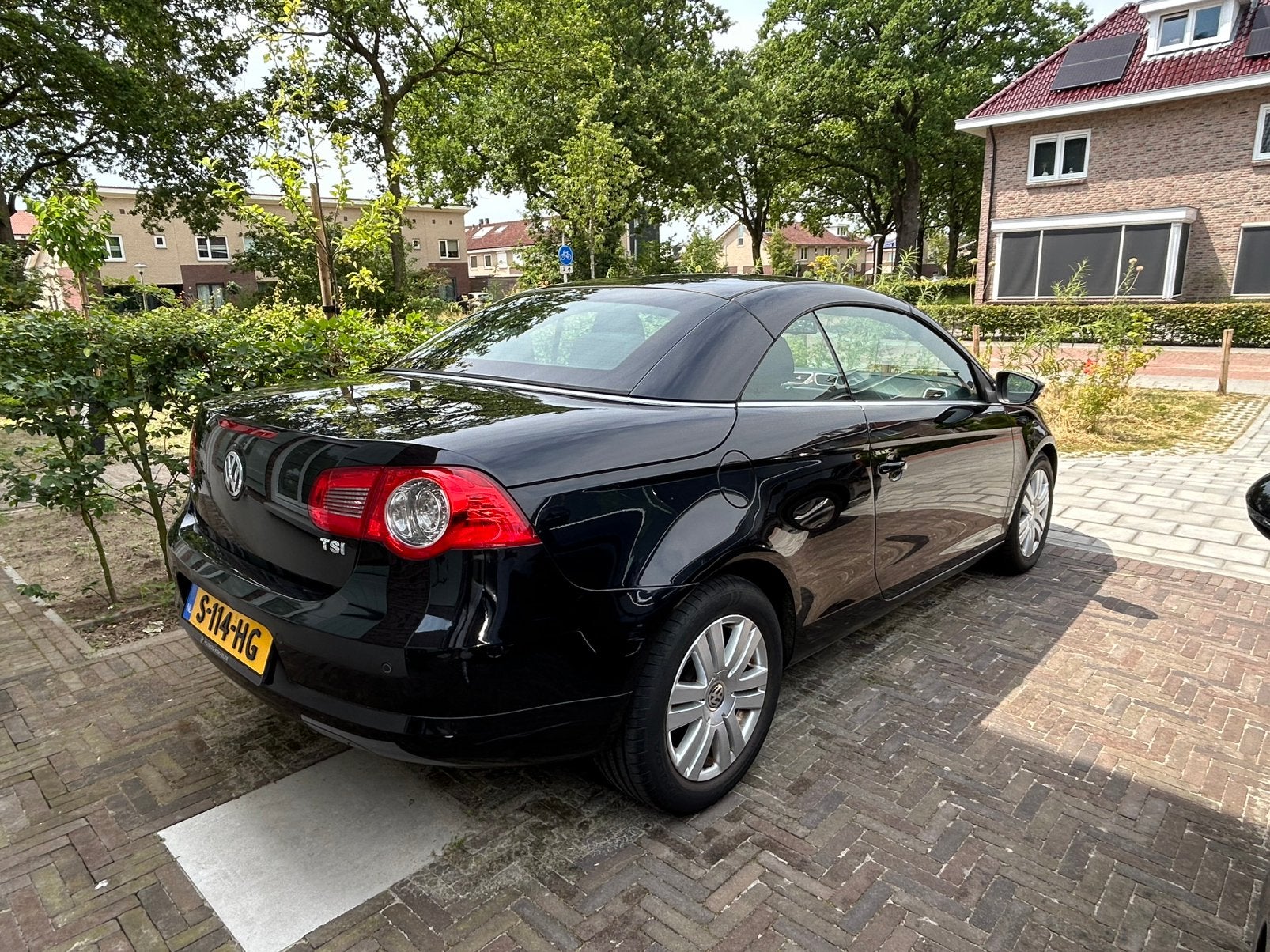 Volkswagen Eos 1.4 TSI 118KW 2010 Zwart, Auto's, Voorwielaandrijving, Euro 5, Zwart, 4 cilinders