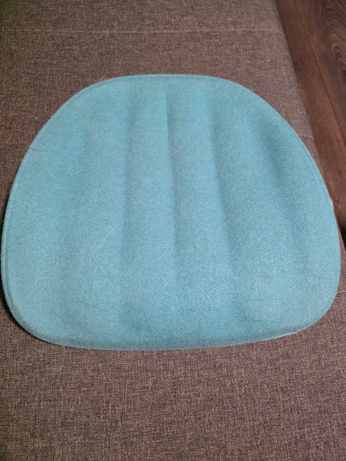 Ikea stoelkussen, blauw/grijs vilt 32 cm breed, Blauw, Ophalen of Verzenden, Zo goed als nieuw, Eén