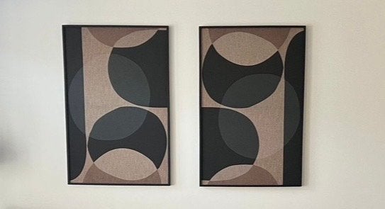 2 Canvas schilderij doeken - Abstracte kunst, Antiek en Kunst, Kunst | Schilderijen | Abstract, Ophalen