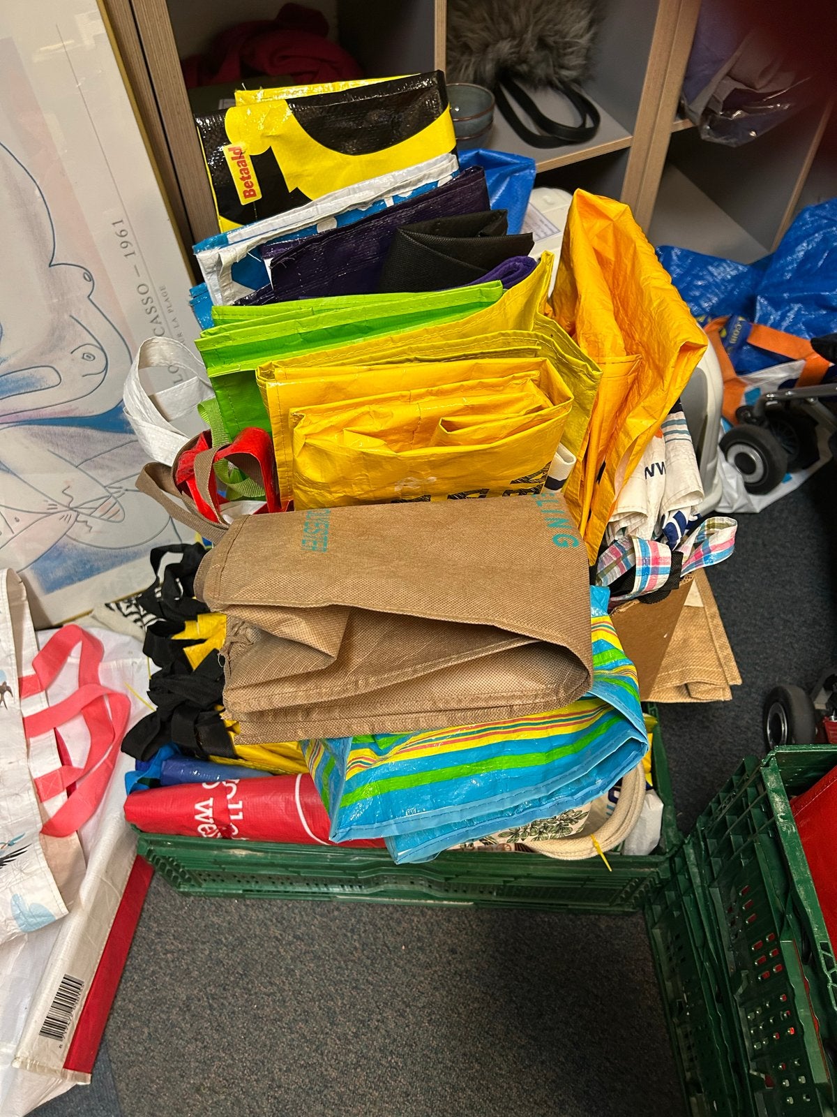 Diverse shoppers - Ideaal voor boodschappen en meer!, Ophalen, Gebruikt, Overige kleuren, Shopper