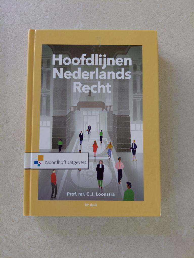 Hoofdlijnen Nederlands Recht - 14e druk, Ophalen, HBO, Zo goed als nieuw, Prof. mr. C.J. Loonstra