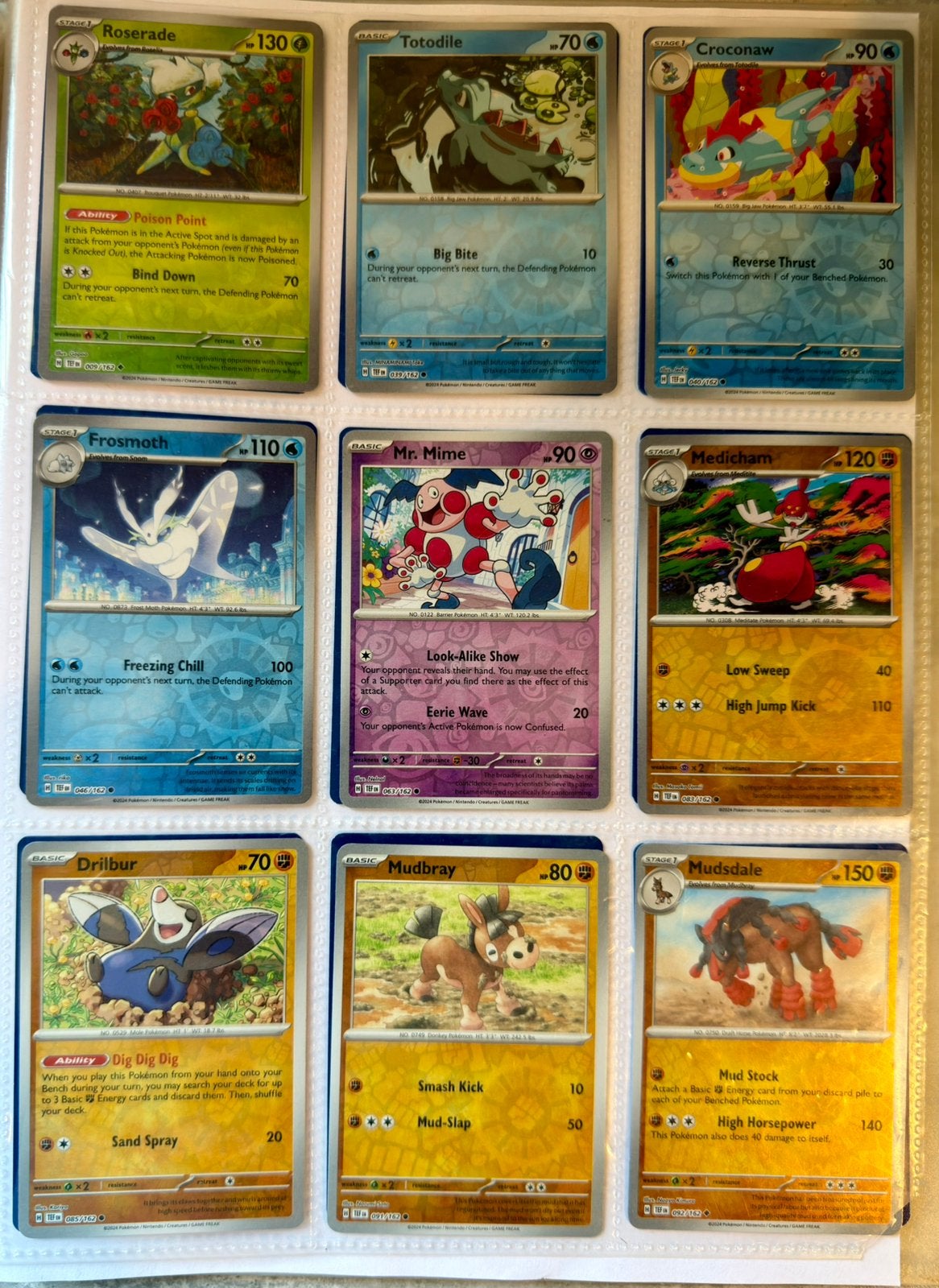 Pokémon Temporal Forces - Reverse Holo's - (2024), Ophalen, Zo goed als nieuw, Meerdere kaarten